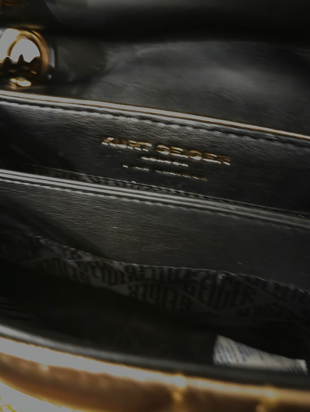 Kurt Geiger Bronze Quilted Leather Shoulder Bag with Chain Strap. Has Scuff - Picture 9 of 9